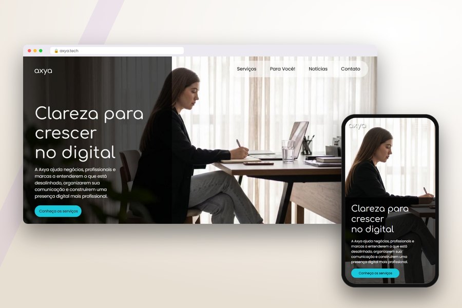 Site de Axya, site anterior da própria agência