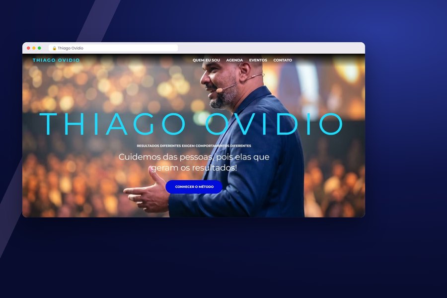 Site de Thiago Ovídio, palestrante e dono de bares em Natal